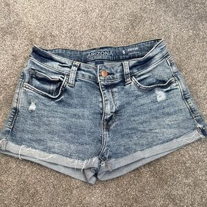 Arizona Jean Company Women's Distressed Blue Jean Shorts